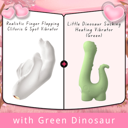 Realistic Finger Flapping Clitoris G Spot Vibrator