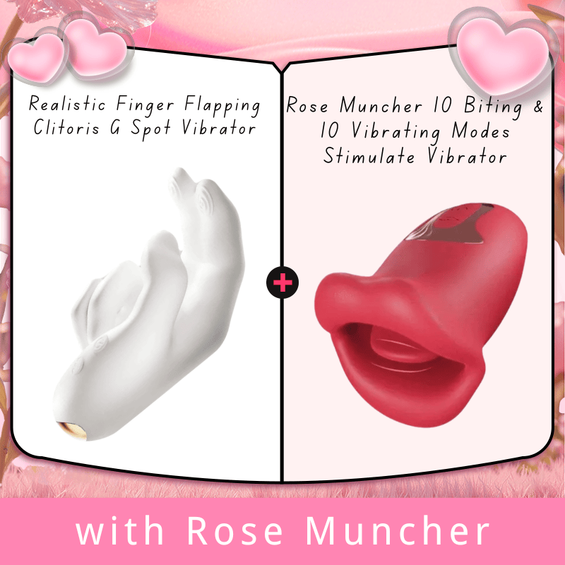 Realistic Finger Flapping Clitoris G Spot Vibrator