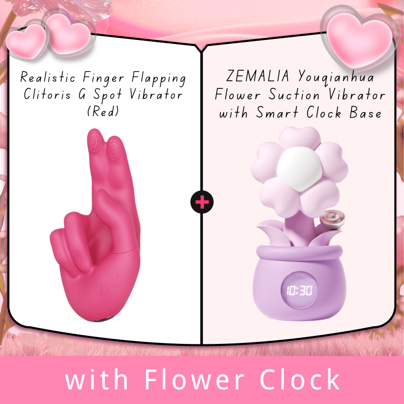 Realistic Finger Flapping Clitoris G Spot Vibrator