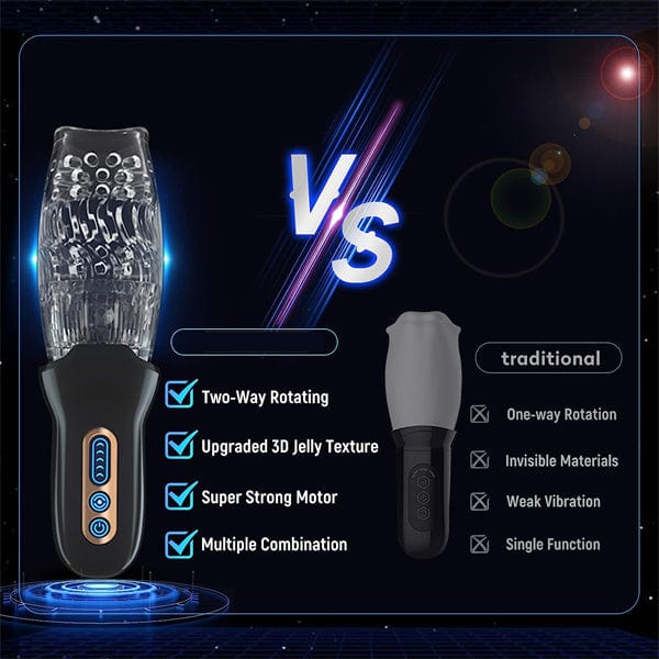 Lurevibe - Gawk Gawk 3000 MAX Rotating Vibrating Telescopic Blowjob Masturbator