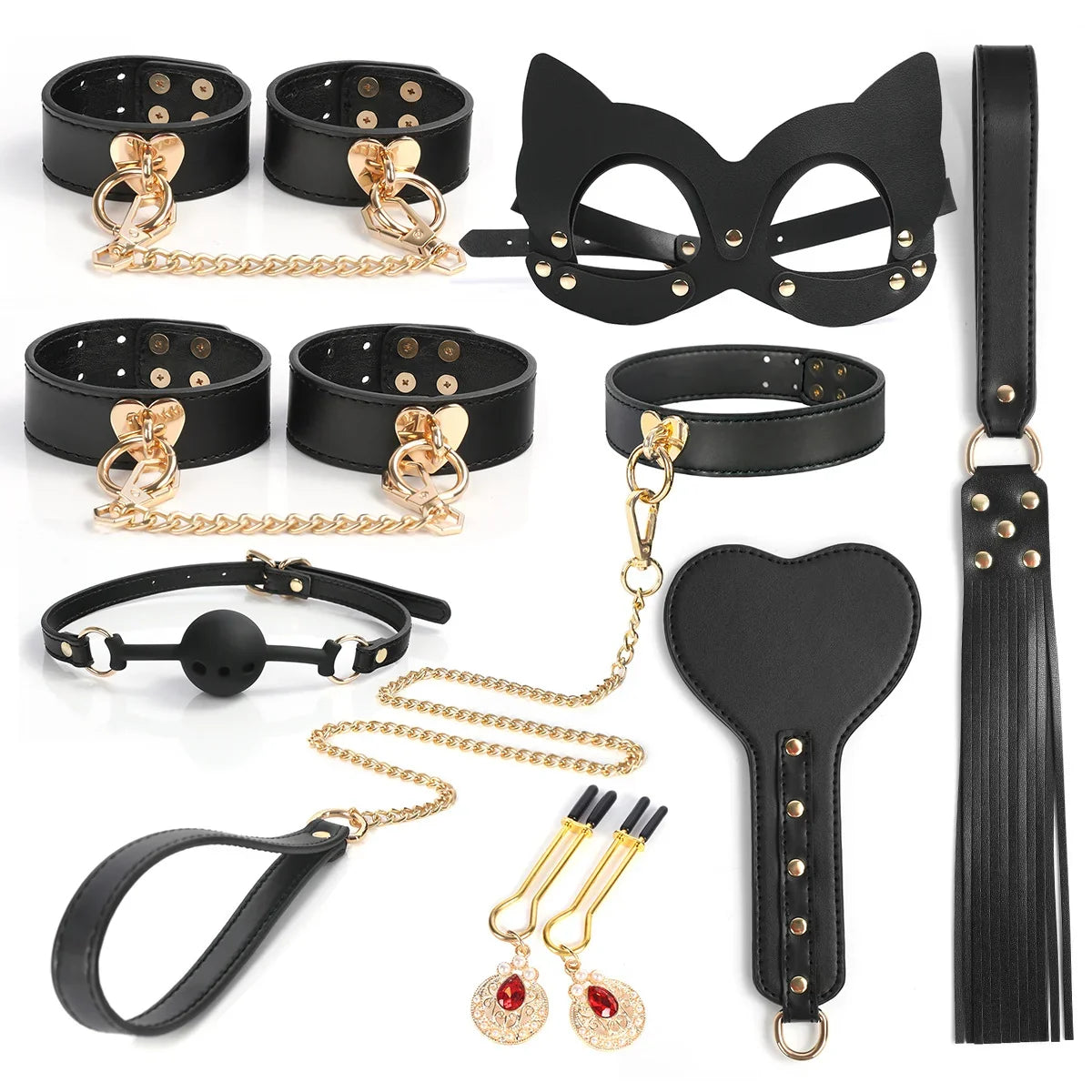 Luxury Faux Leather Romance Kit (8-Piece)