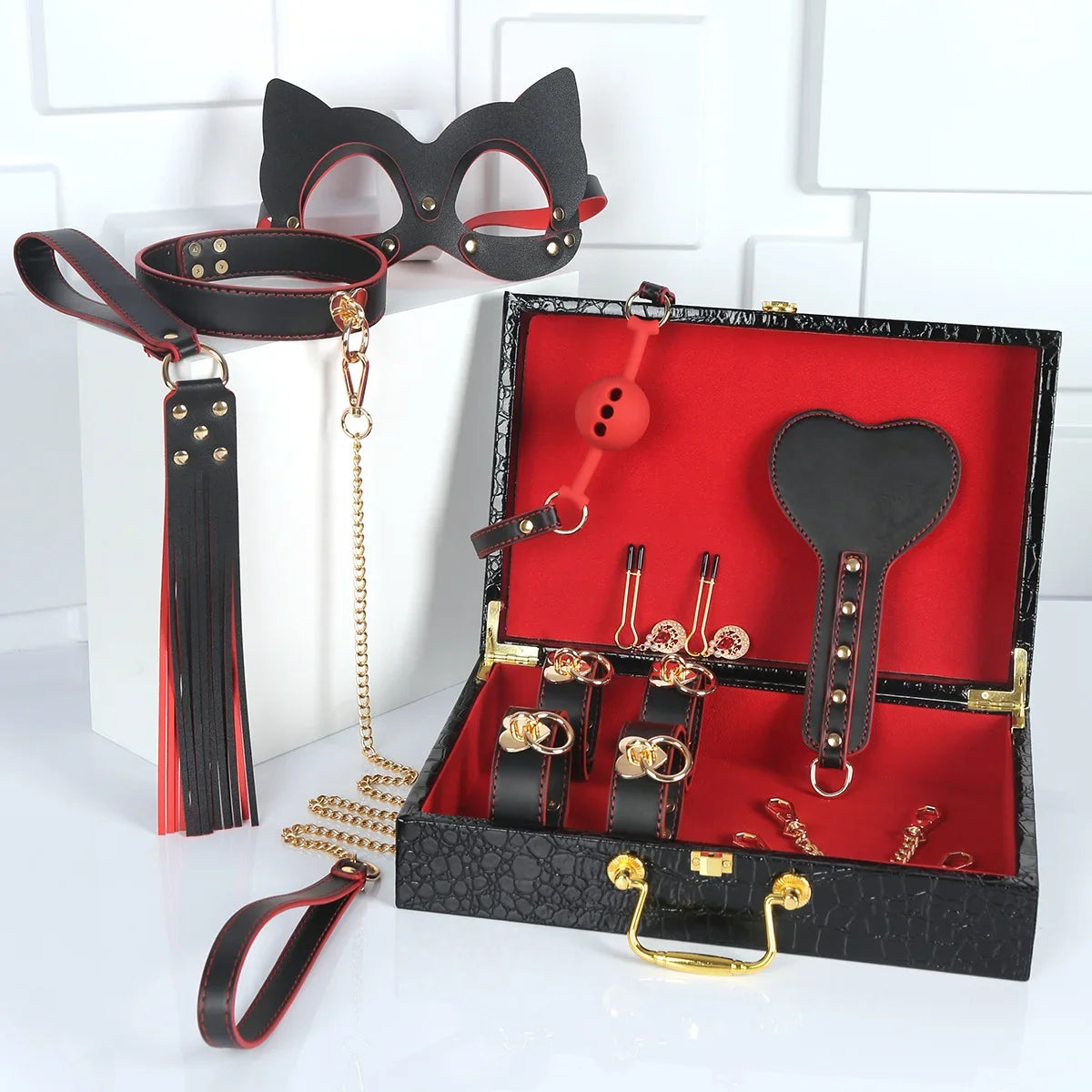 Luxury Faux Leather Romance Kit (8-Piece)