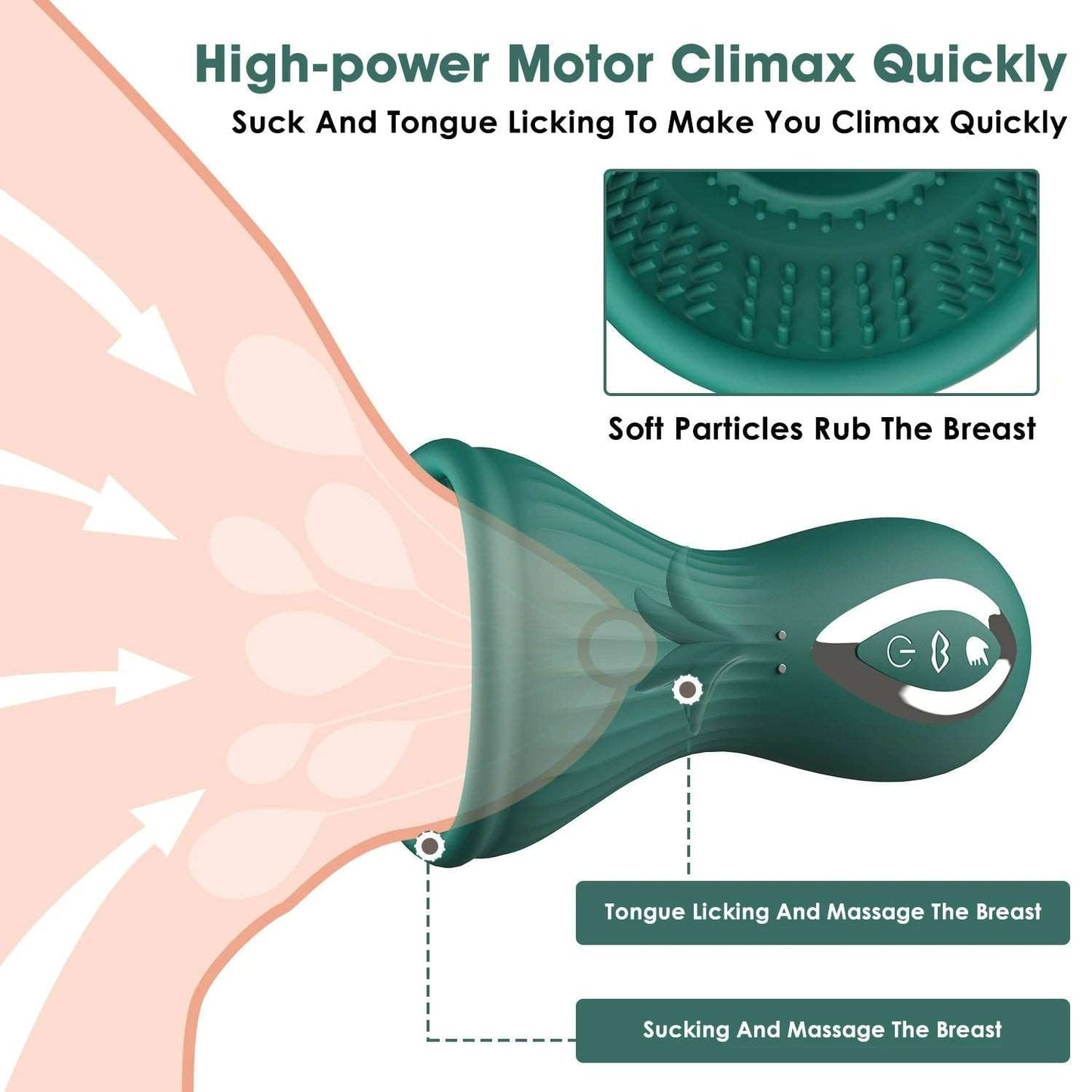 Lurevibe - Dragon Clitoral Vibrator Sucking and Licking Tongue Sex Toy for Women Nipples Vagina Stimulator