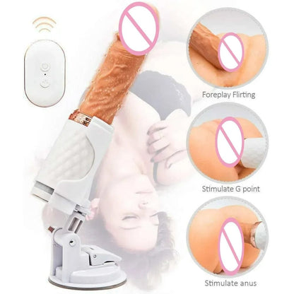 Lurevibe - Automatic Telescopic Gun Women Vibrating Sex Machine