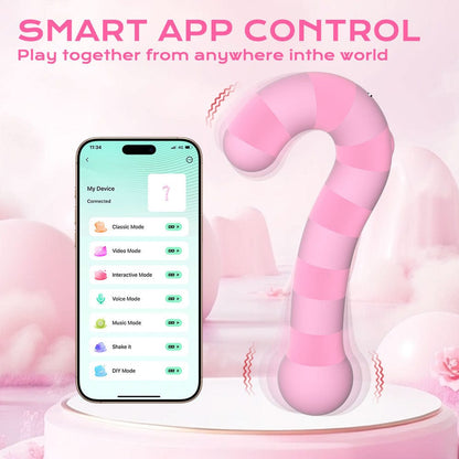 Double-headed Vibrating G-spot Clitoral Vibrator With APP Control