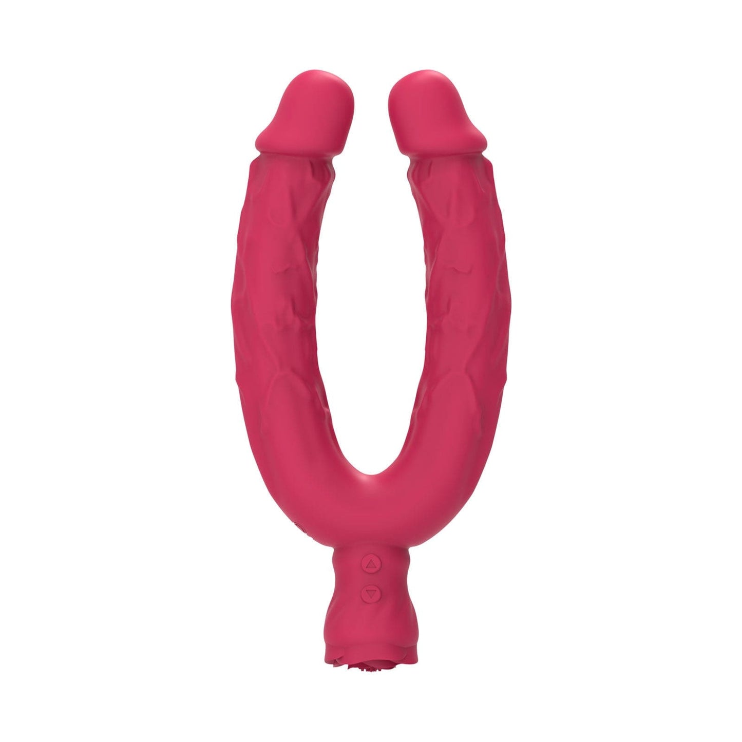 7.5‘’ Double Ended Vibrating Rose Dildo Anal Dildo with 10 Vibrating Modes