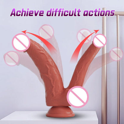 6.69‘’ Dildo Liquid Silicone Super Soft Simulation Penis Sex Masturbator