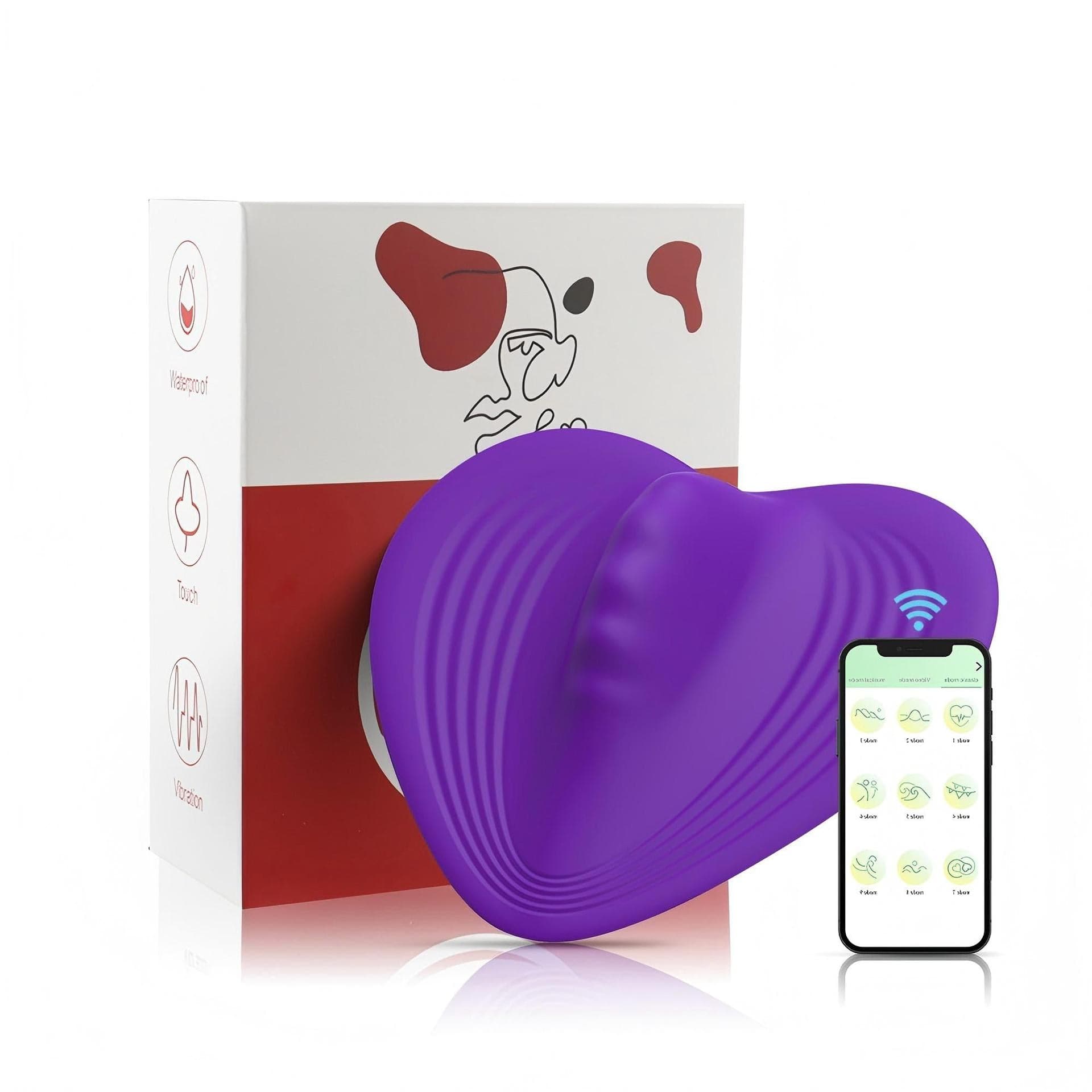Heart-Shaped Invisible Wireless Control Wearable Vibrator
