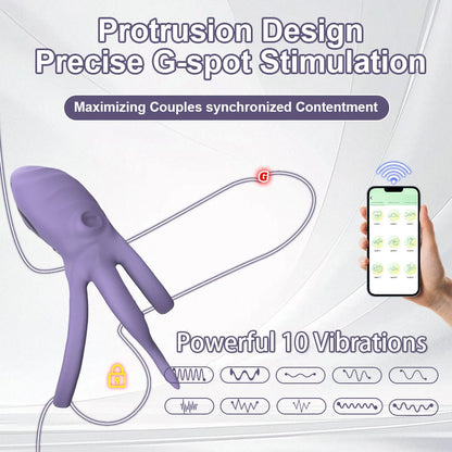 Octopus Lock Delayed Ejaculation Penis Ring Wireless APP