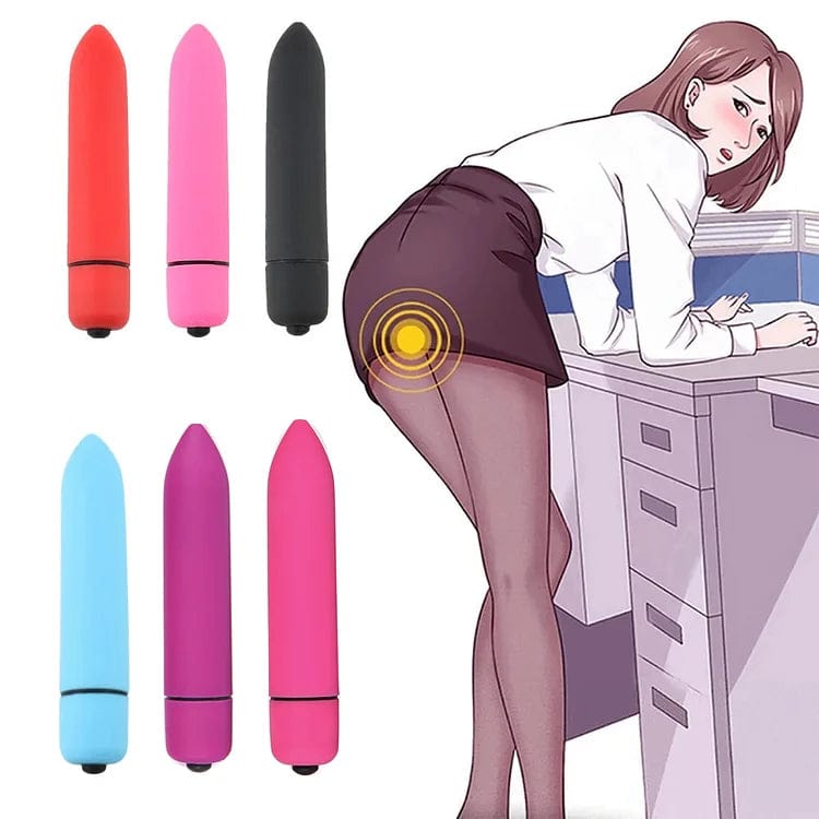 【Free Gift】Fun Vibrator Mini Bullet Jump Egg Ten Frequency Vibration Tip Frosted Bullet