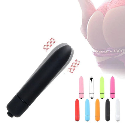 【Free Gift】Fun Vibrator Mini Bullet Jump Egg Ten Frequency Vibration Tip Frosted Bullet