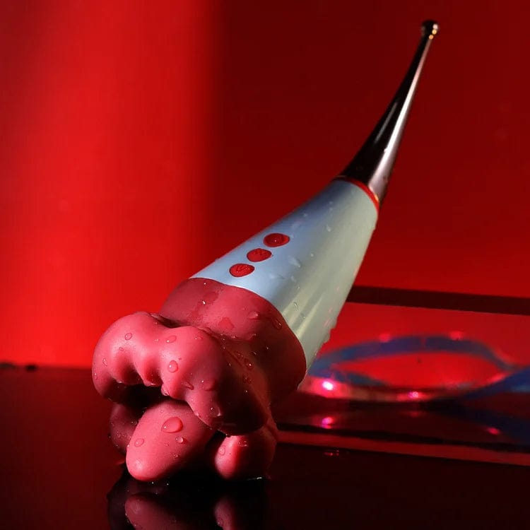 Lurevibe - Rose Lip Nibble Suction Clitoral Stimulator Vibrator