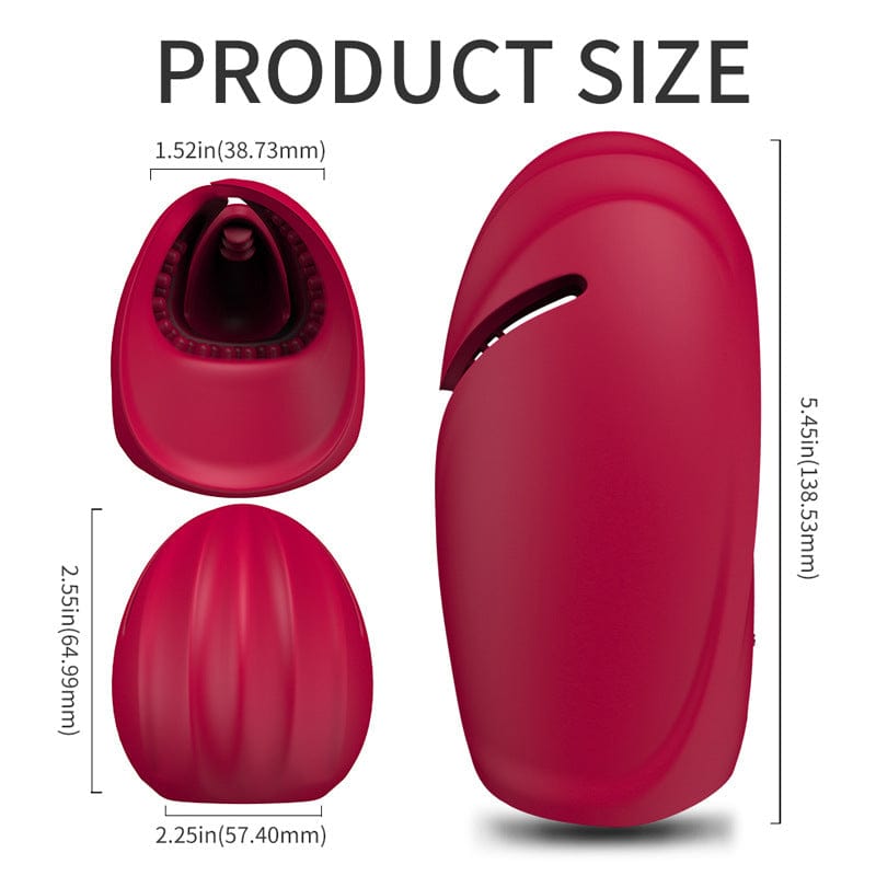 Lurevibe - Warrior Training Cup Men Mini Tongue Licking Masturbation Cup