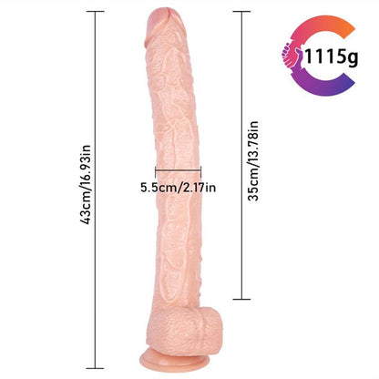16.93‘’ Strap On Huge PVC Dildo