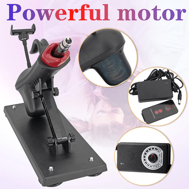 Telescopic Sex Machine Thrust Masturbation with Phone Holder