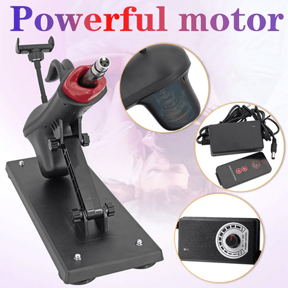 Telescopic Sex Machine Thrust Masturbation with Phone Holder