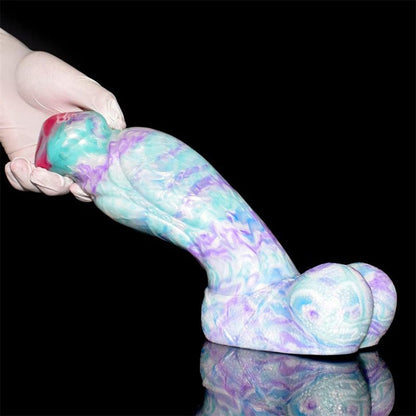 7.48‘’ Colorful Soft Mushroom Head Silicone Artificial Dildo