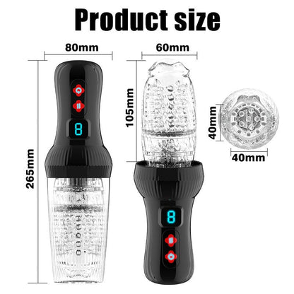 Lurevibe - Gawk Gawk 6000 4.0 Version Torch 9 *9 Thrusting Rotating Penis Stroker