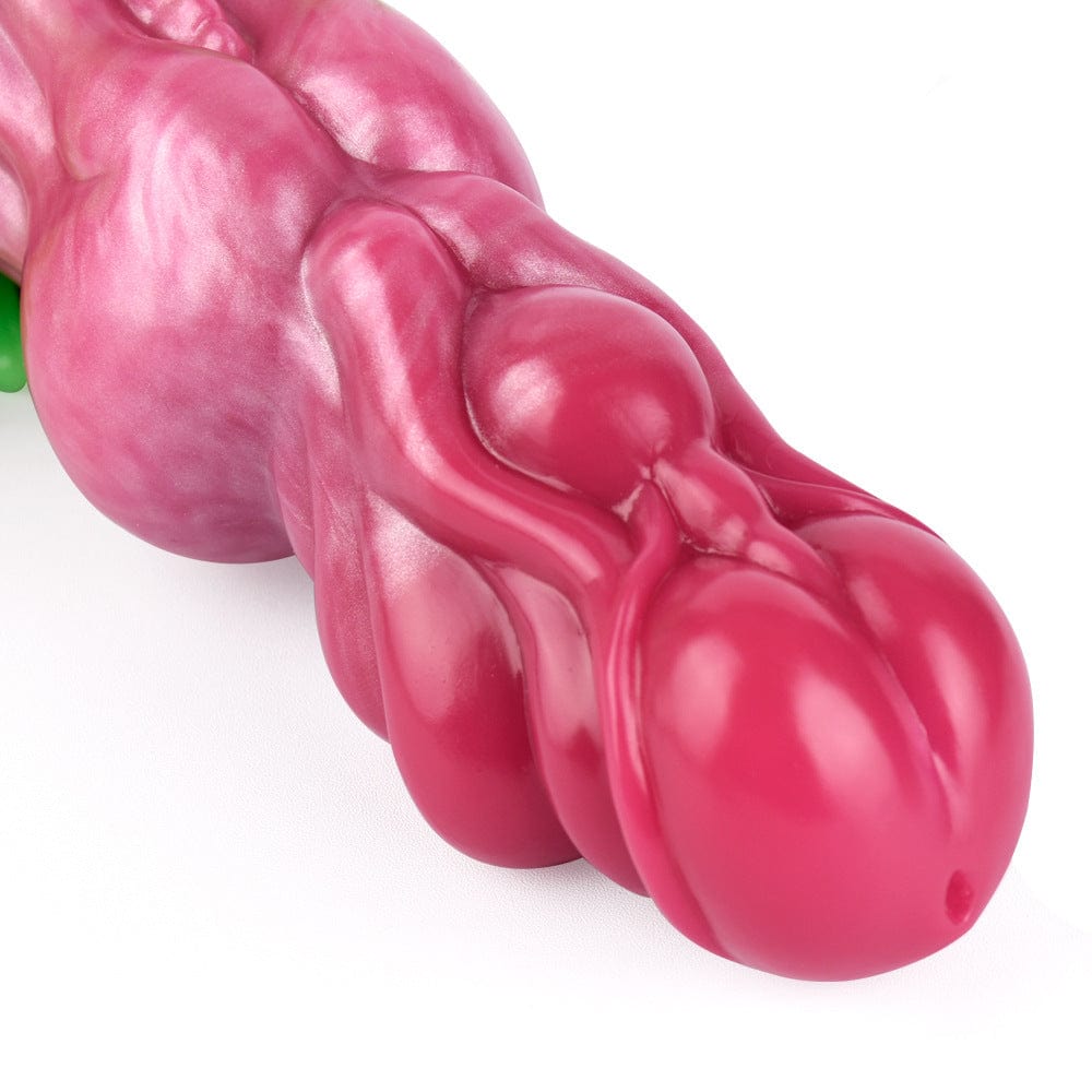 6.3‘’ Surreal Realistic Wolf Teeth Luminous Silicone Dildo With Suction Cup