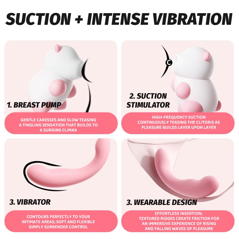 Lazy Panda Clitoral Suction & G-spot Vibrator