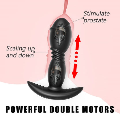 Lurevibe - Remote App Control Dildo Butt Plug Vibrator Anal Sex Toys for Men