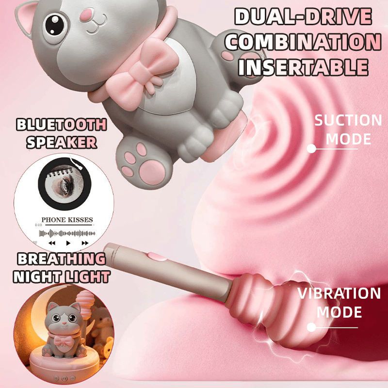 Pippa Meow Cat Sucking Vibration Masturbation Vibrator with Bluetooth Speaker