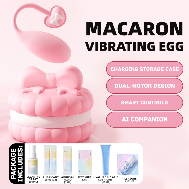 Pink Macaron 10 Modes Egg Vibrator