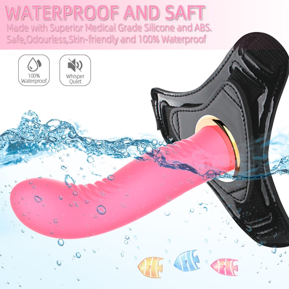 5.51‘’ Wireless Remote Control Strap On Dildo Vibrator for Couples