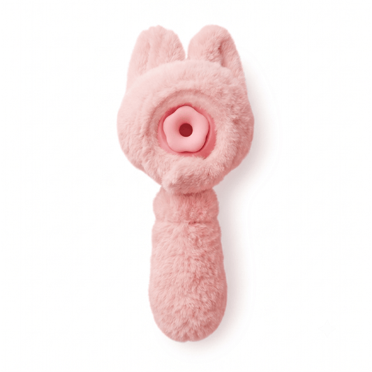 CoseeToy Fluffy Bunny Dual-Mouth Suction & Vibration Toy