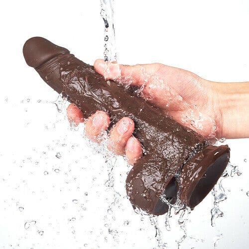 6.7‘’ Lurevibe - K05 Emulated Black Coffee Masculine Wireless Telescopic Rotating Vibrating Rod