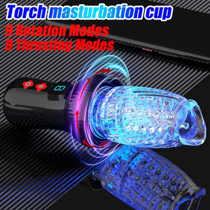 Lurevibe - Gawk Gawk 6000 4.0 Version Torch 9 *9 Thrusting Rotating Penis Stroker