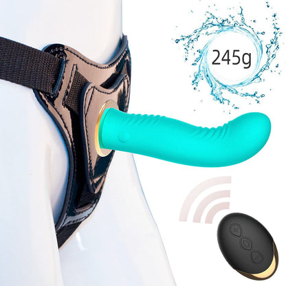 5.51‘’ Wireless Remote Control Strap On Dildo Vibrator for Couples
