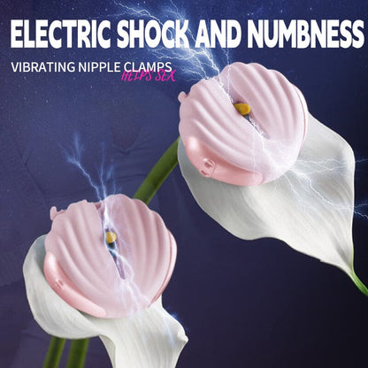 Roomfun Shell SM Electric Shock Nipple Clamp Vibration Massager Remote Control
