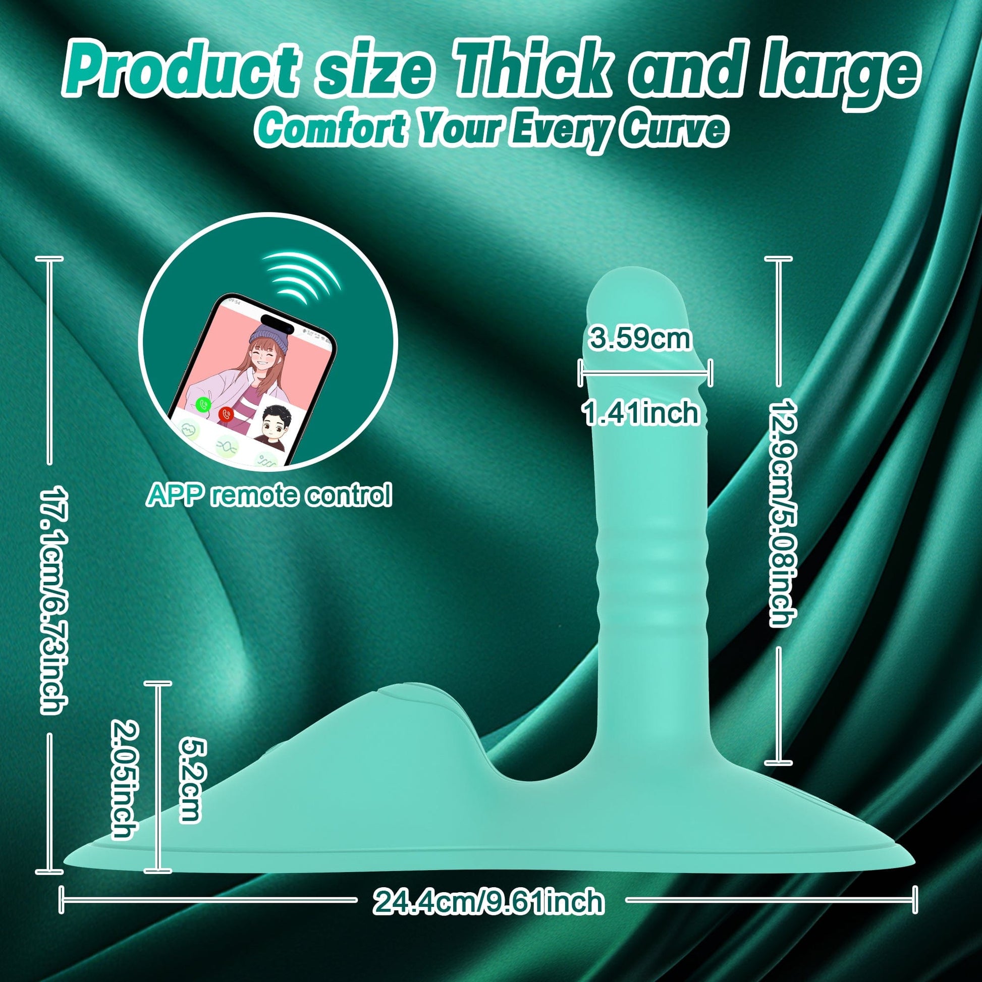 Upgraded Riding-Style Cushion Thrusting G Spot Vibrator With APP