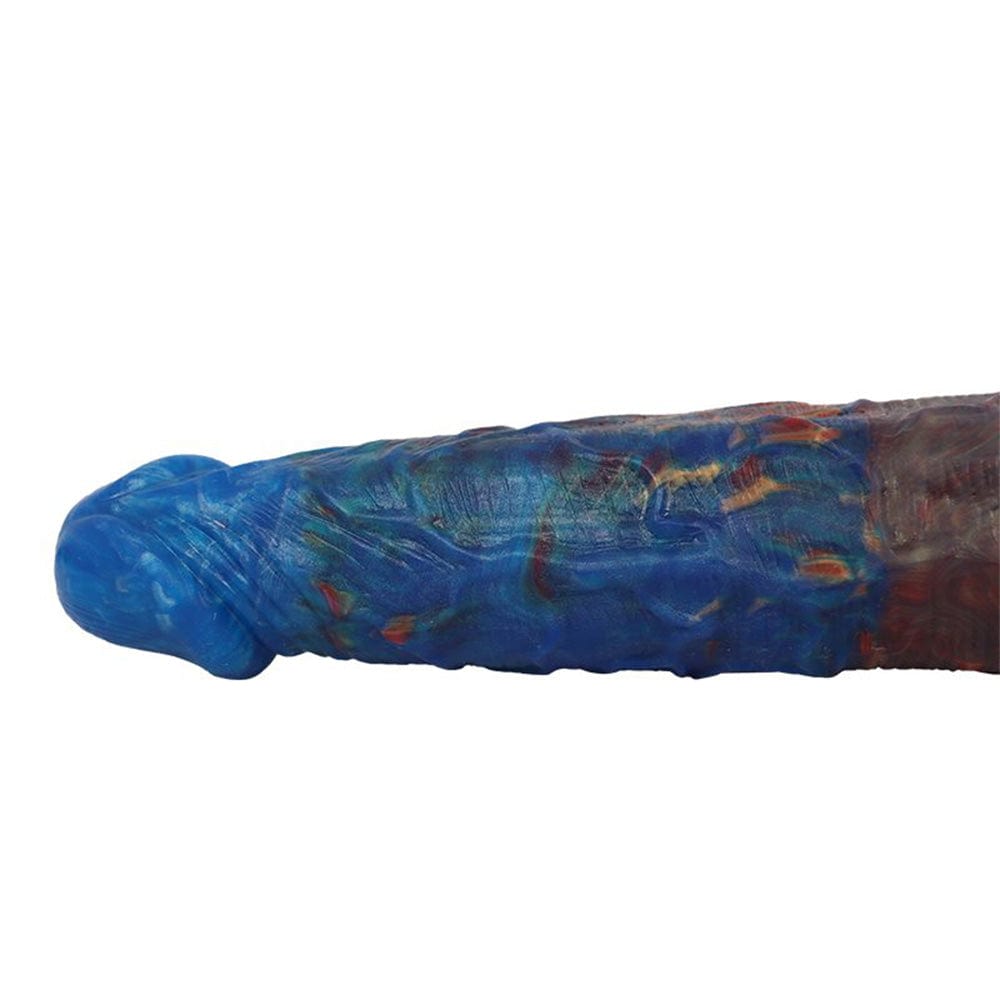13.78‘’ Colorful Double-Ended Liquid Silicone Anal Plug Dildo