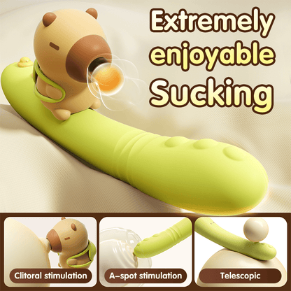 Spring Pipi Separable Vibrating Rod Insertable Telescopic Suction Vibrator