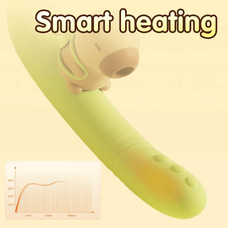Spring Pipi Separable Vibrating Rod Insertable Telescopic Suction Vibrator