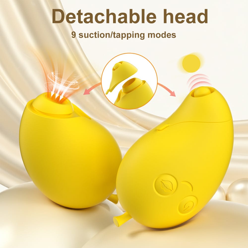 Cute Mango-Shaped Triple Function Sucking Vibrator