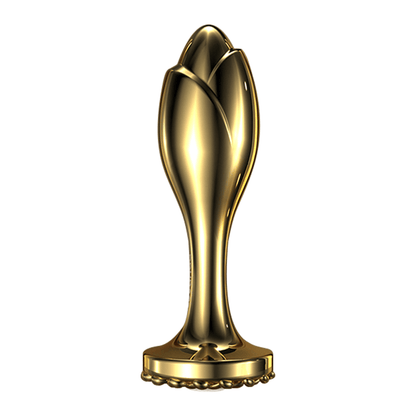 Lurevibe - Pearl Rose Anal Plug Gold Stainless Steel
