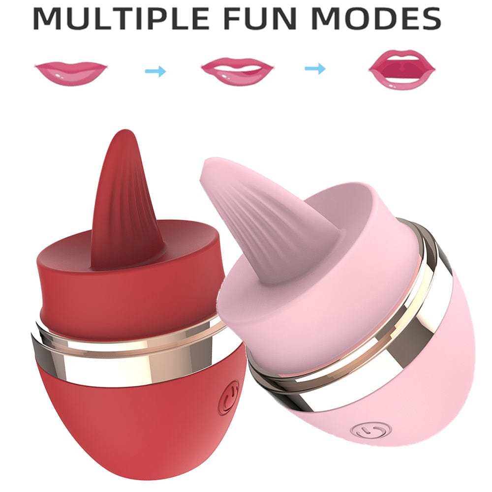 Lurevibe - Licking Tongue 10 Modes Egg Vibration Medical Silicone