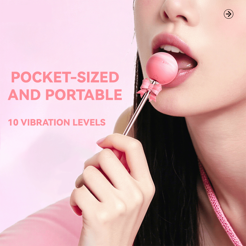 Lollipop Vibrator 10-Frequency Strong Shock Double-Headed Available Point Tide AV Stick