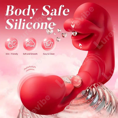 Rose Muncher Biting Mouth Wearable G Spot Vibrator