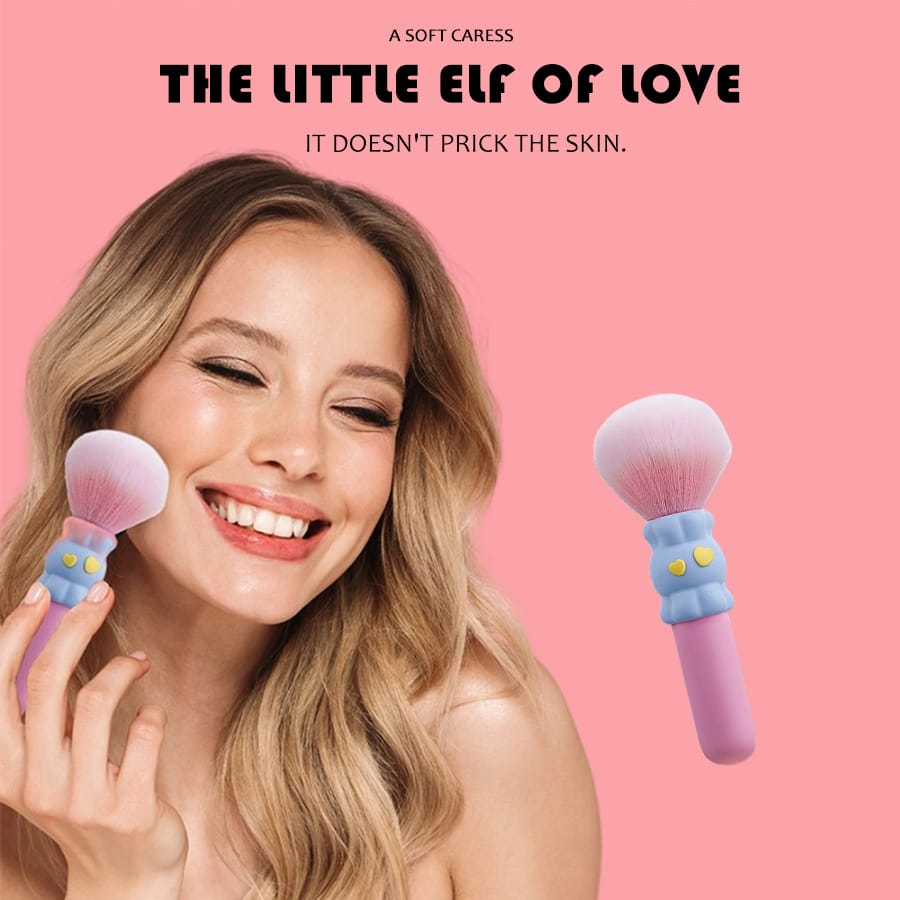 Mini Cute Emoji Makeup Brush 10-Frequency Vibrator