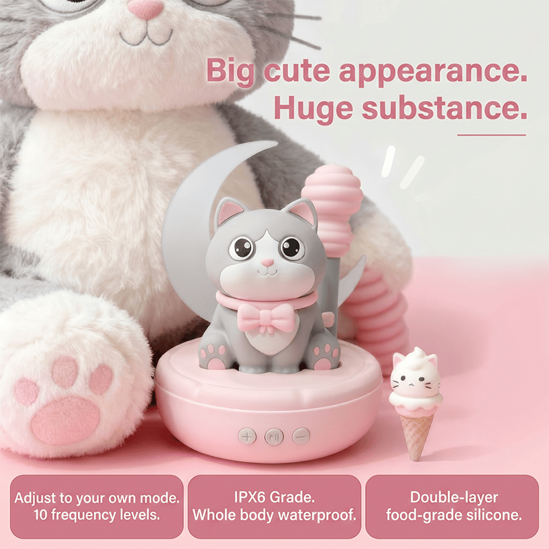 Pippa Meow Cat Sucking Vibration Masturbation Vibrator with Bluetooth Speaker