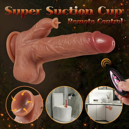 8.7‘’ Lurevibe - 9 Vibrating Tongue Licking Heating Realistic Dildo