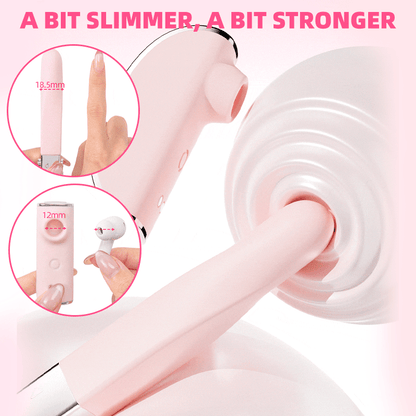 Musical Instrument Shape Discreet 2-in-1 Clitoral Suction Vibrator