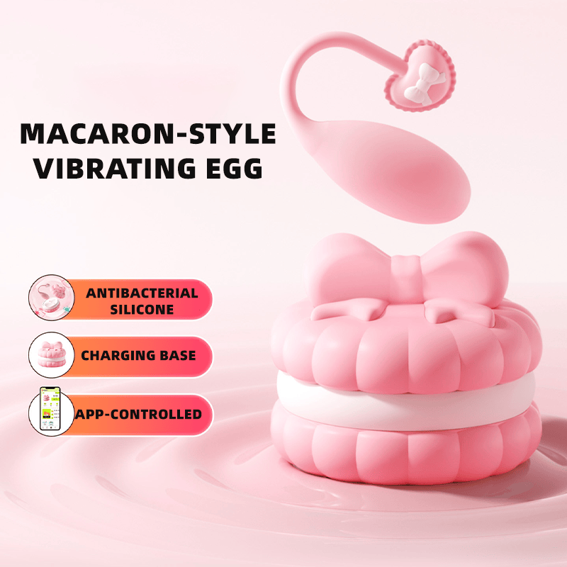Pink Macaron 10 Modes Egg Vibrator