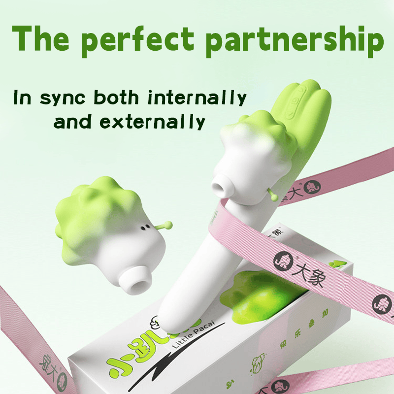 2-in-1 Suction & Telescopic Vibrating Clitoral G Spot Vibrator