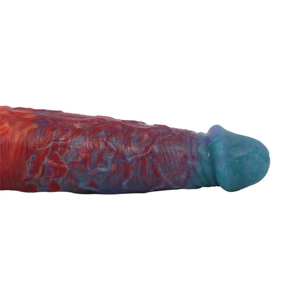 13.78‘’ Colorful Double-Ended Liquid Silicone Anal Plug Dildo