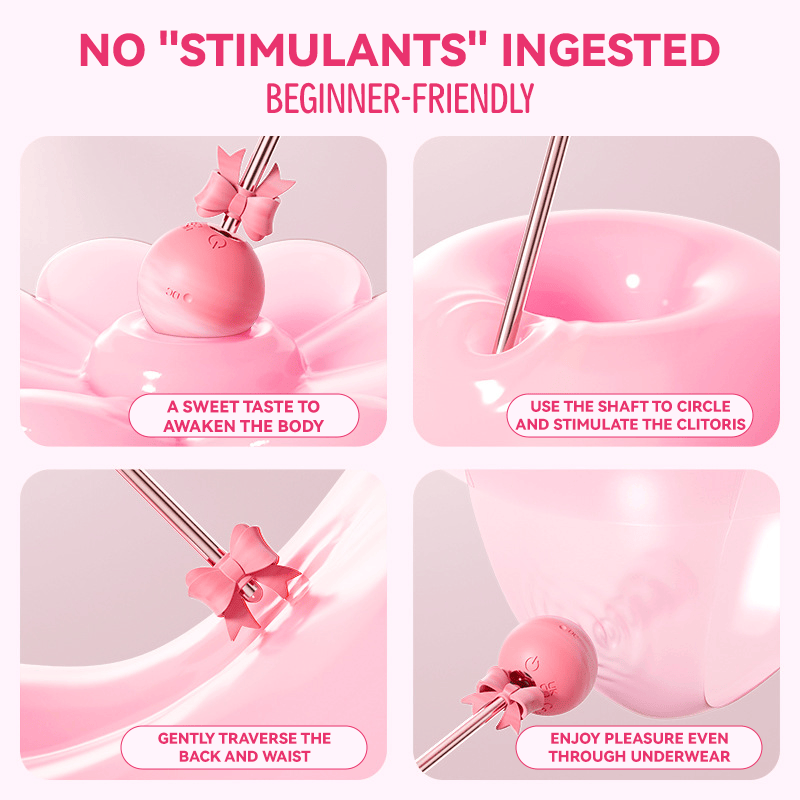 Lollipop Vibrator 10-Frequency Strong Shock Double-Headed Available Point Tide AV Stick